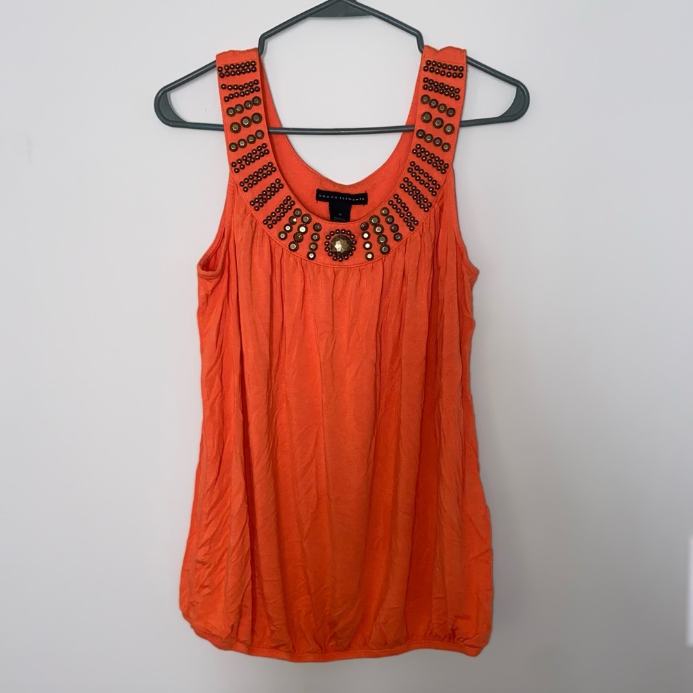 Grace elements burnt orange tank top